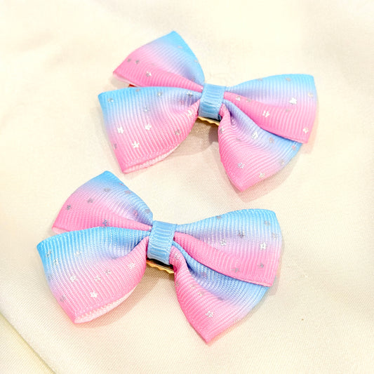 Unicorn colour theme Hairclips