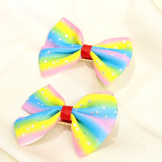 Rainbow theme Hairclips