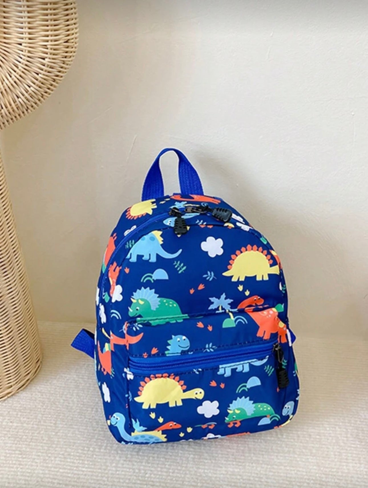 blue dino bagpack