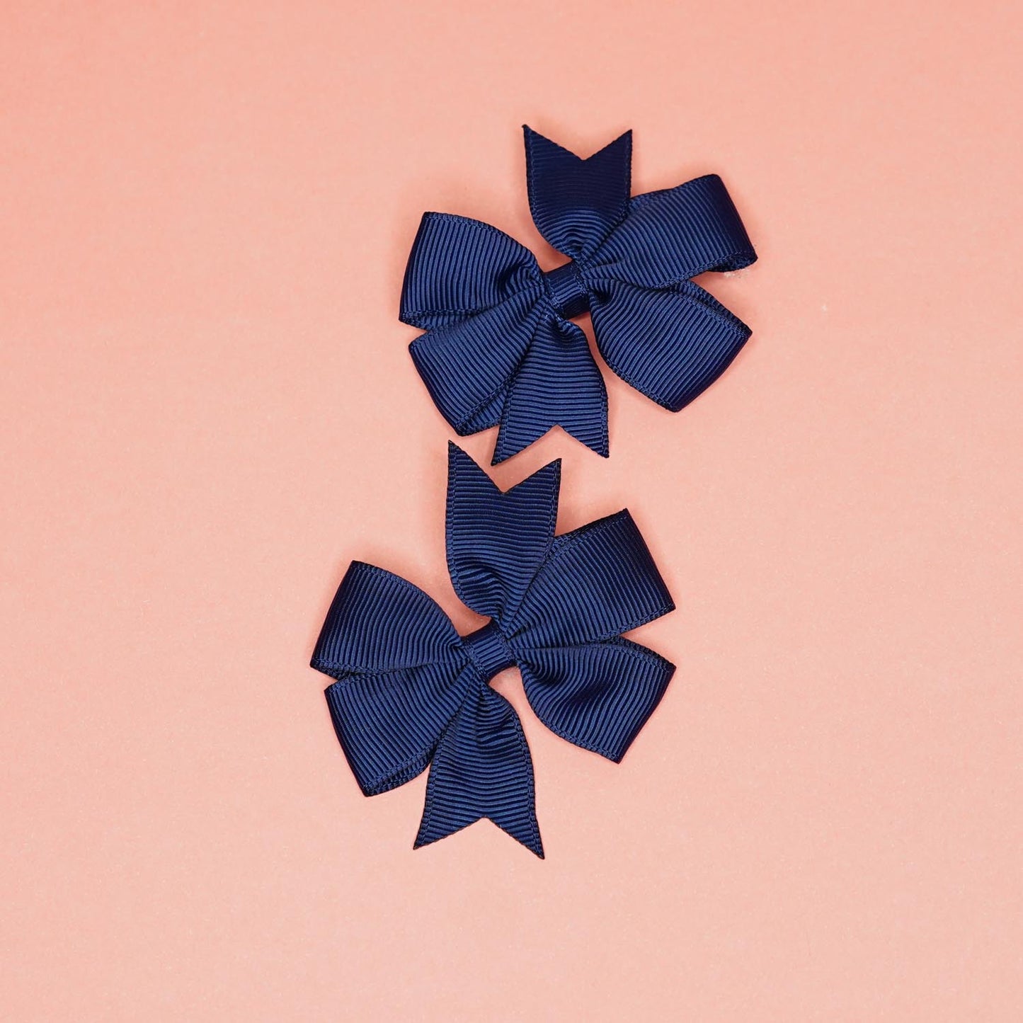 Navy Blue Solid bow hairclip