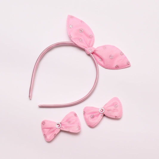 Pink Bow 3 Piece set