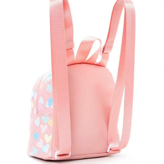Pink heart bagpack
