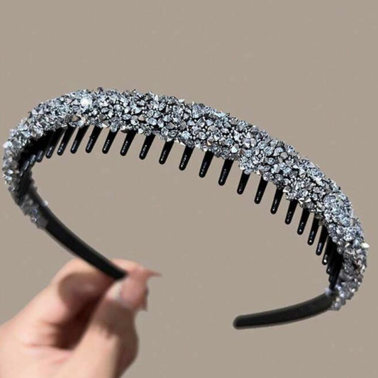 Premium rhinestone pearl headband