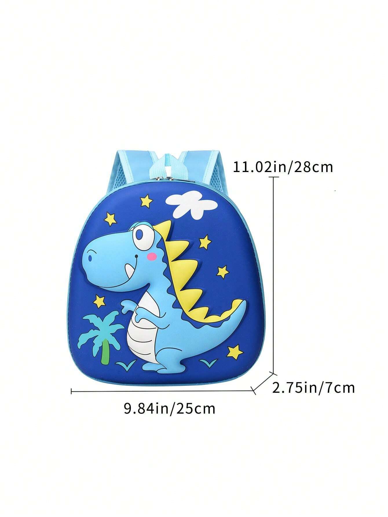 Blue dino 3D bagpack