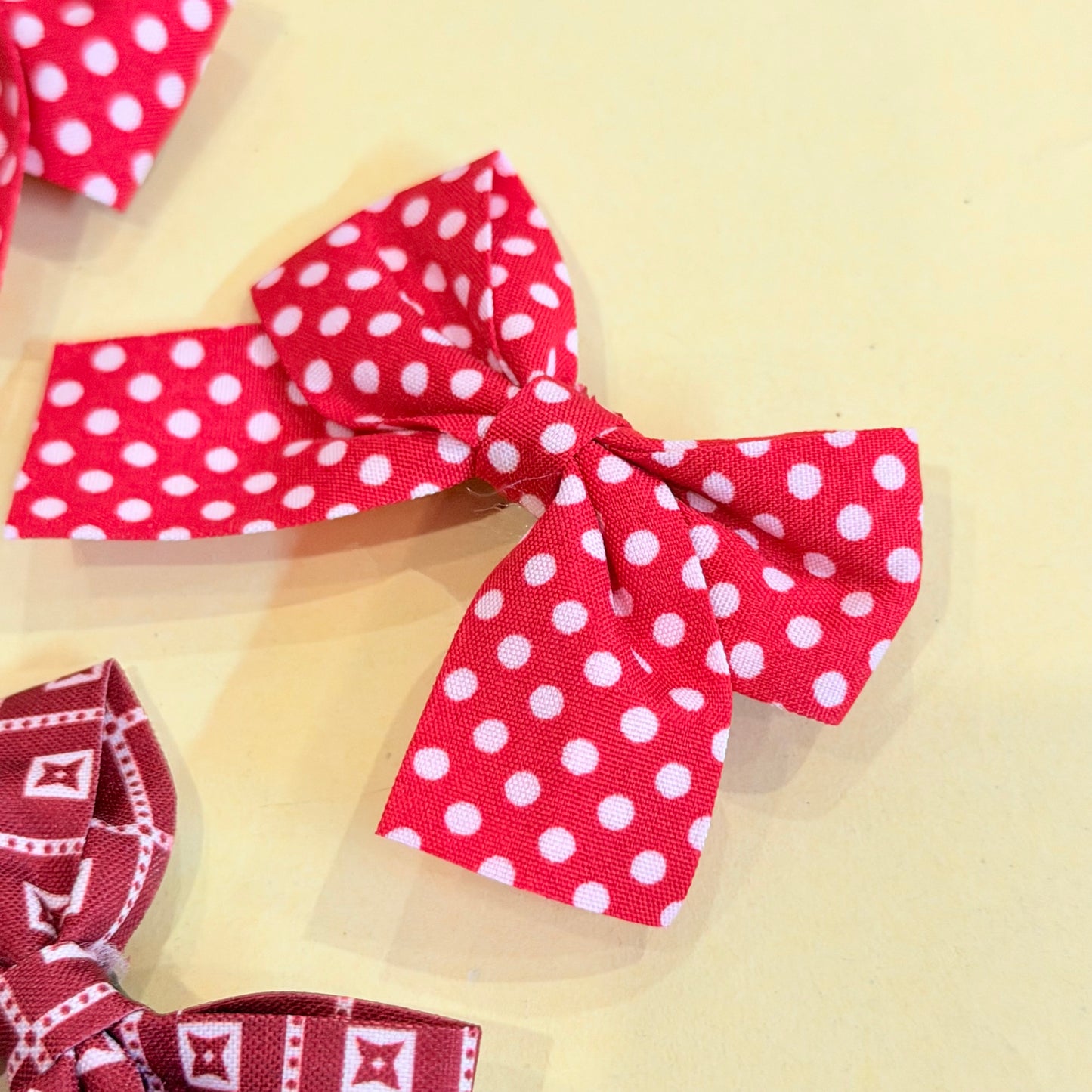 Red & Maroon Theme  Hairclips