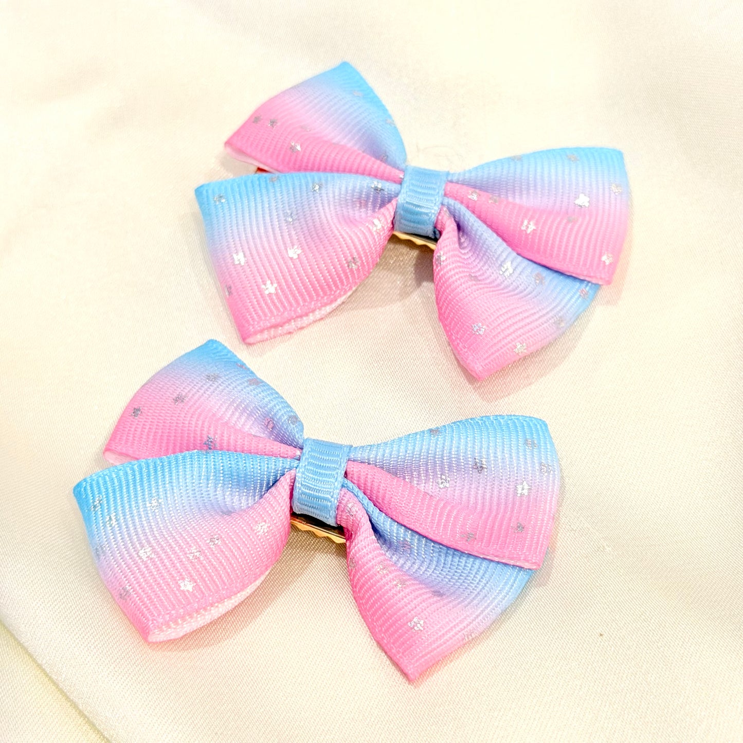 Unicorn colour theme Hairclips