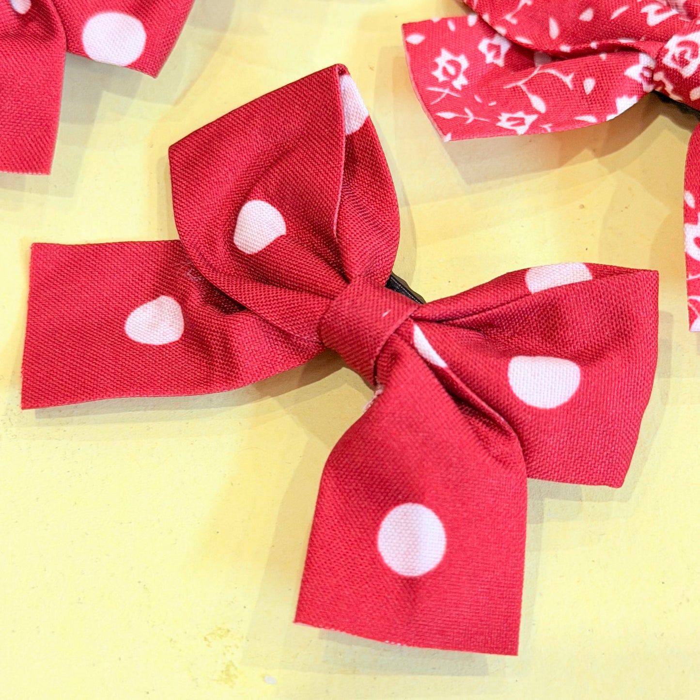 Red & Maroon Theme  Hairclips