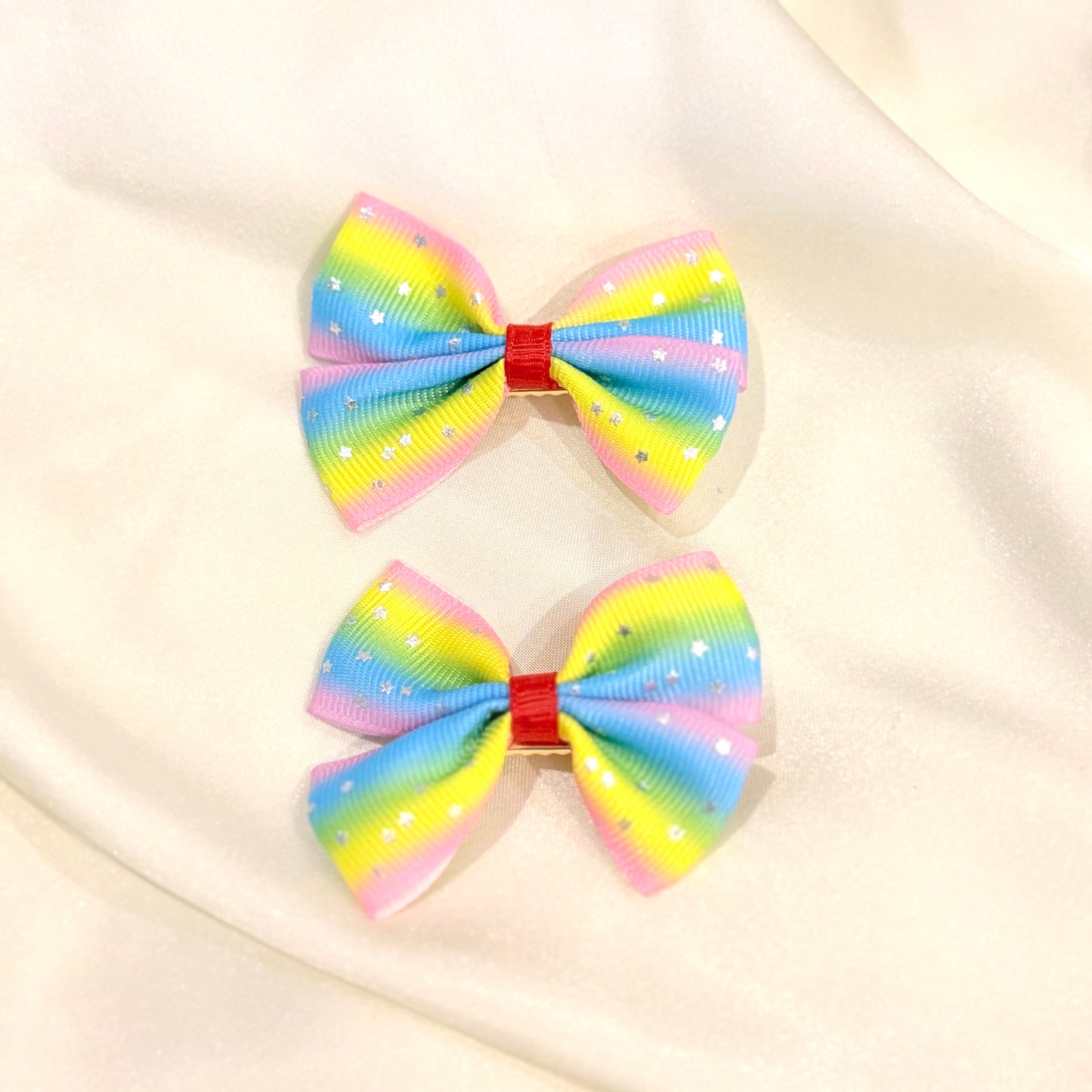 Rainbow theme Hairclips