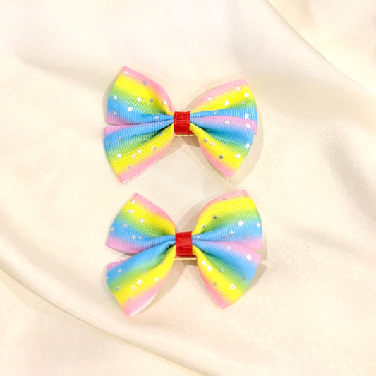 Rainbow theme Hairclips