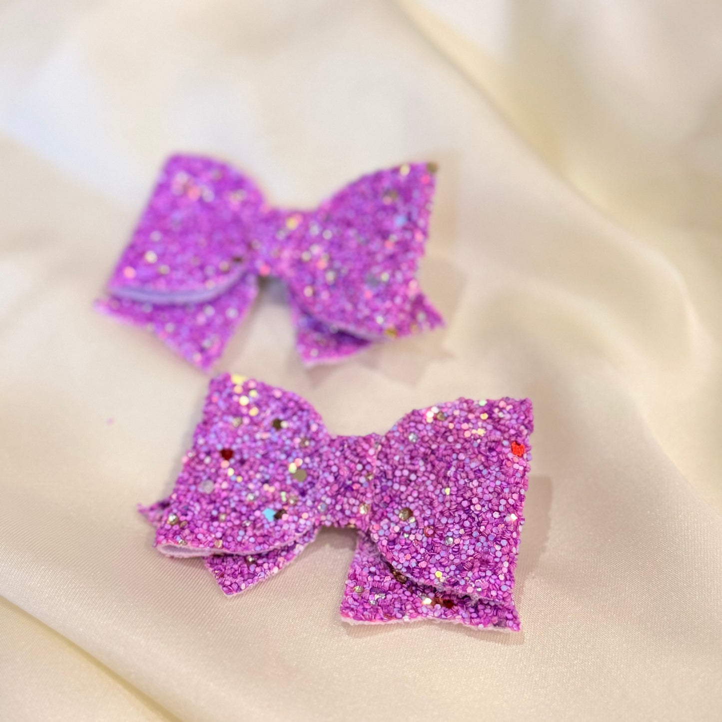 Purple Shimmer Bow Hairclip