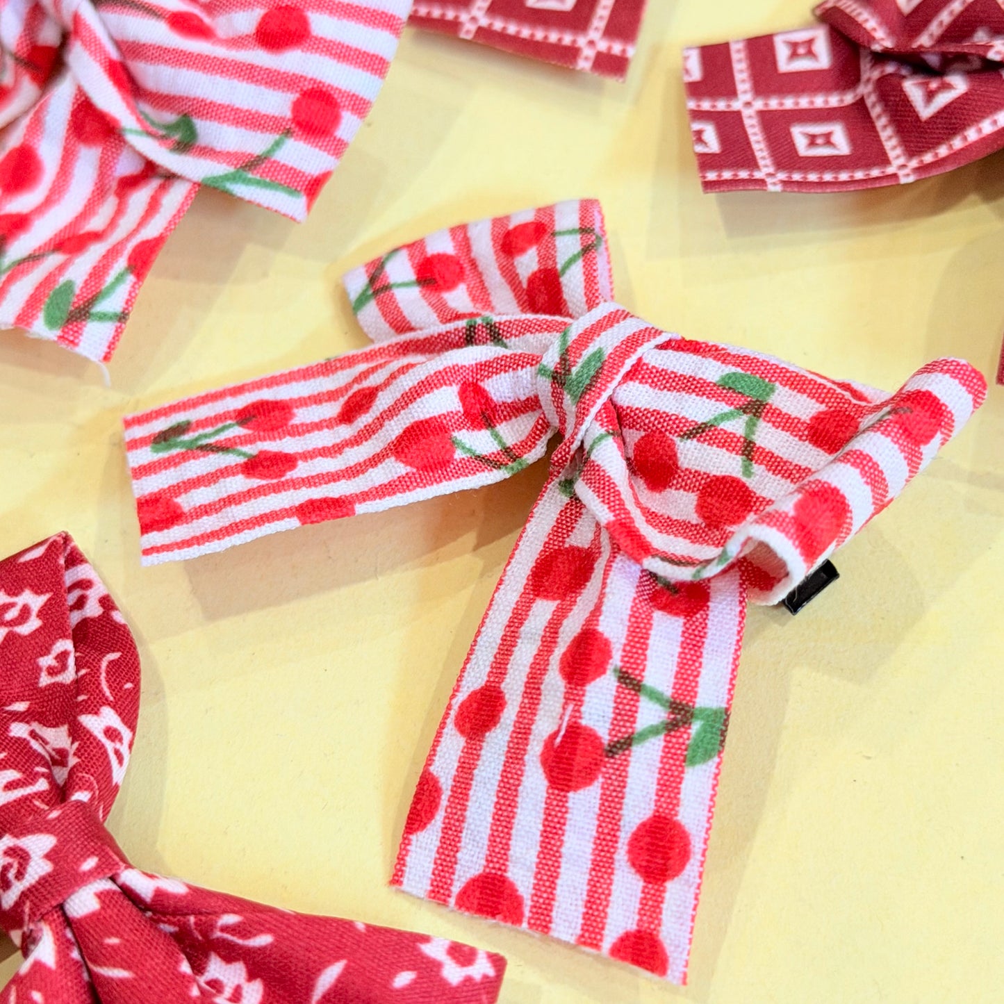 Red & Maroon Theme  Hairclips