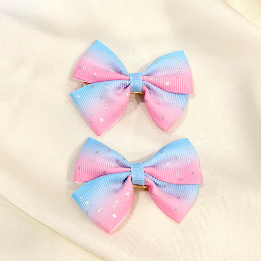 Unicorn colour theme Hairclips