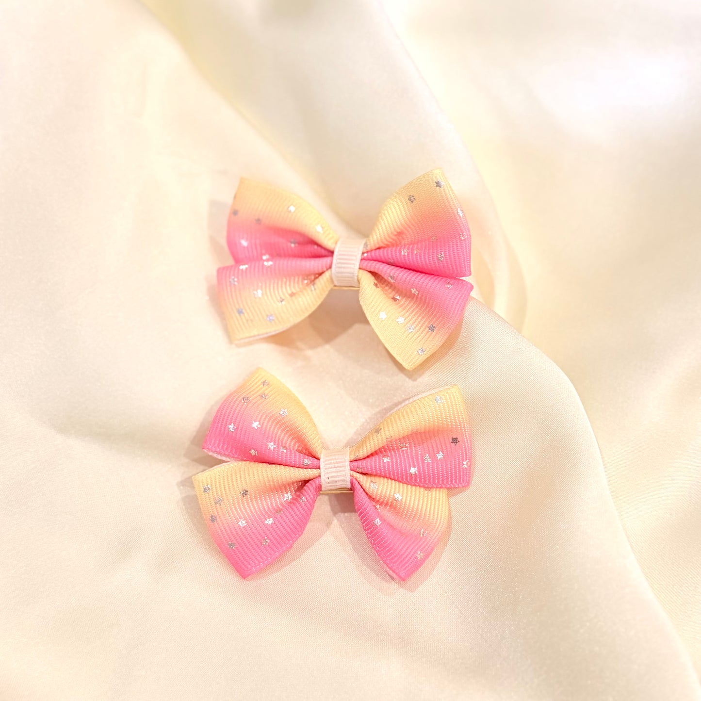 Yellow & Pink theme Hairclips