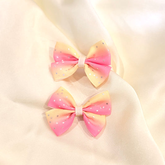Yellow & Pink theme Hairclips