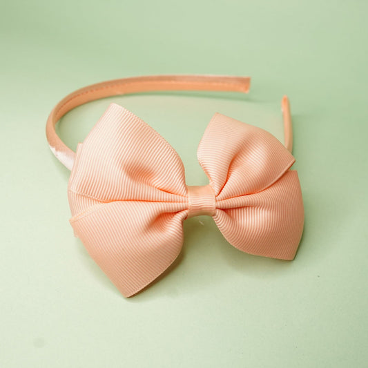 Pink bow headband