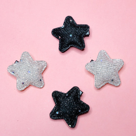 Shimmering Star theme hairclips