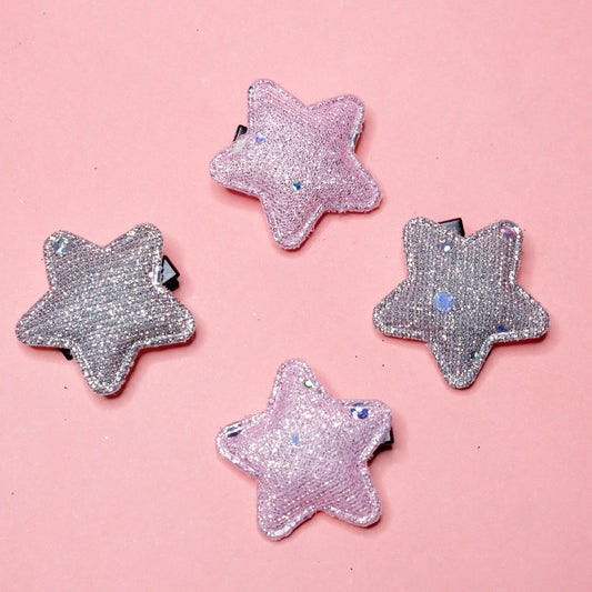 Shimmering Star theme hairclips