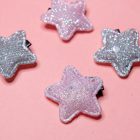 Shimmering Star theme hairclips