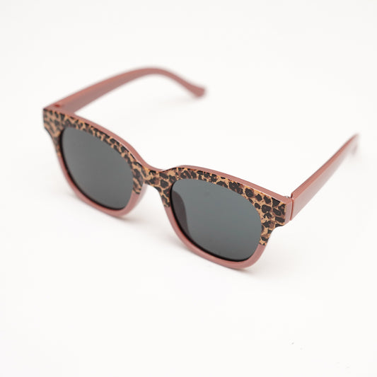 Pink Cheetah Print Sunglasses