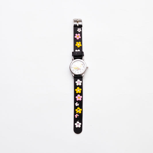 Girls Floral black Watch