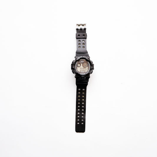 Black Strap Sports watch