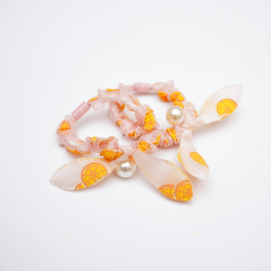 Pink - Orange Slice Hair Tie
