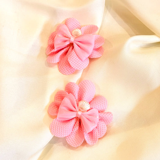 Pink Flower Theme Hairclip