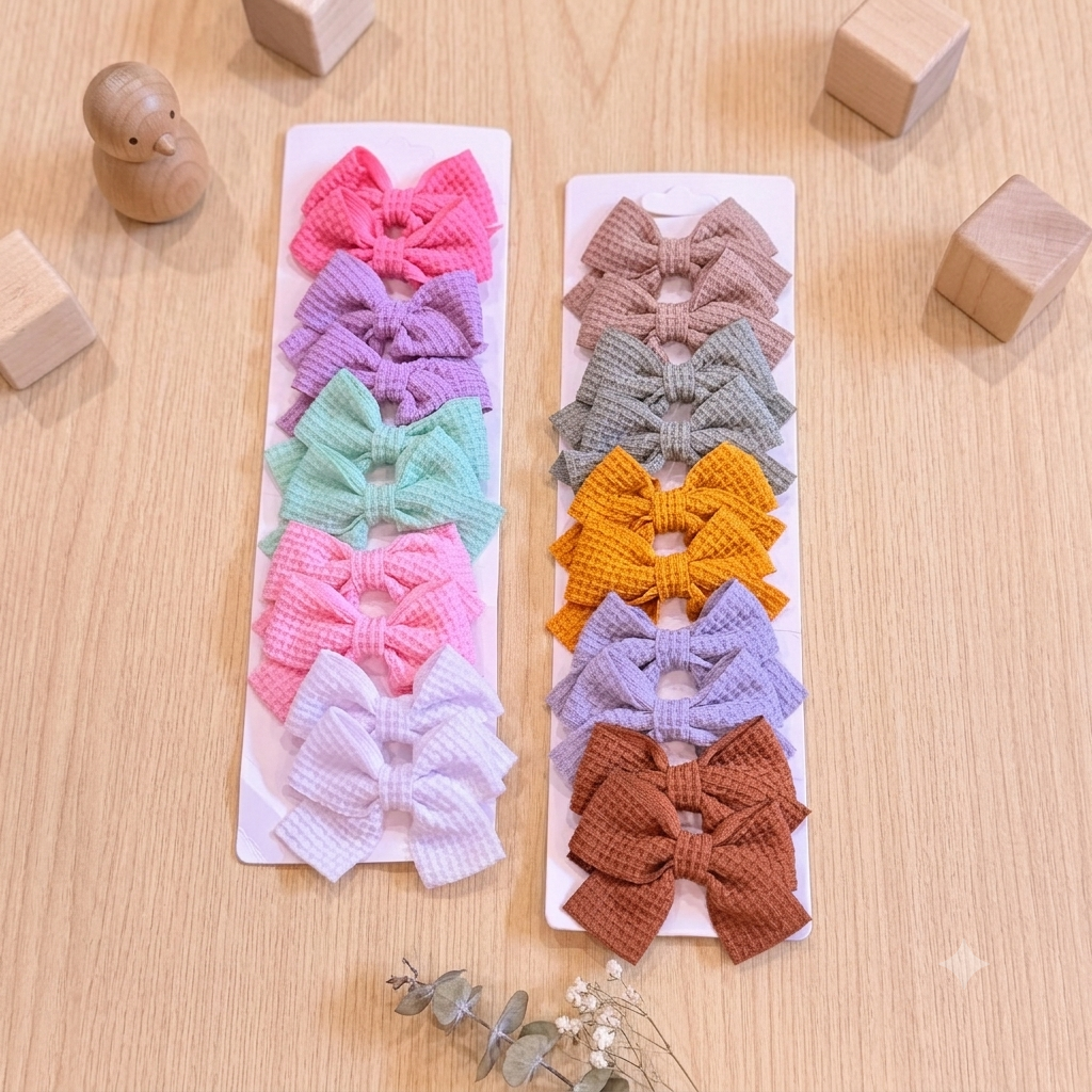 Solid Theme Bow  Hairclips