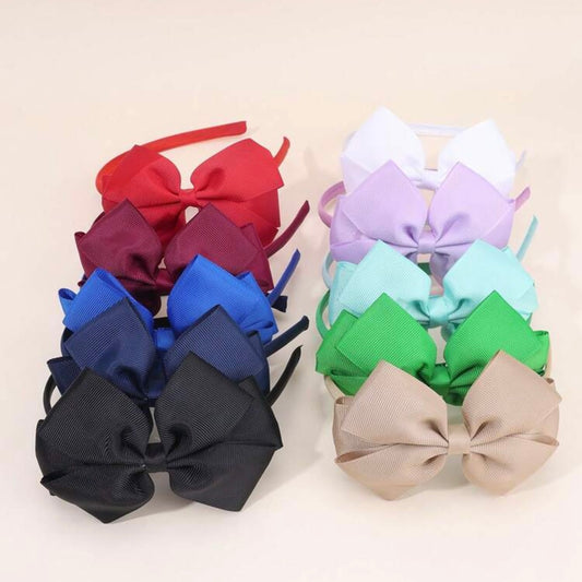 Solid Bow Headband