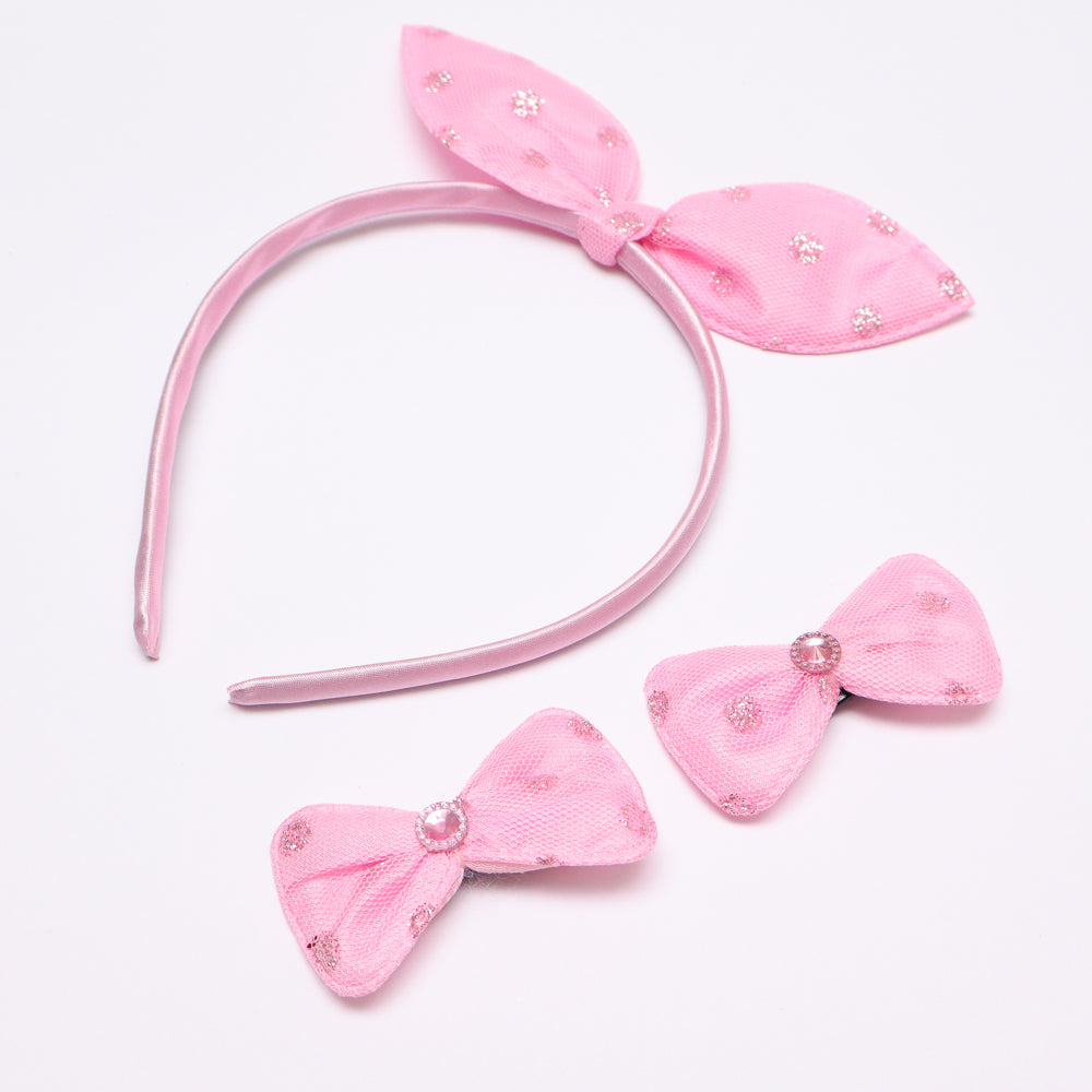 Pink Bow 3 Piece set