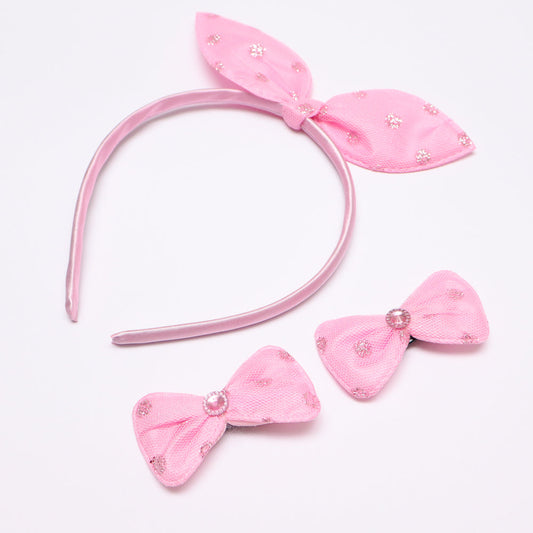 Pink Bow 3 Piece set