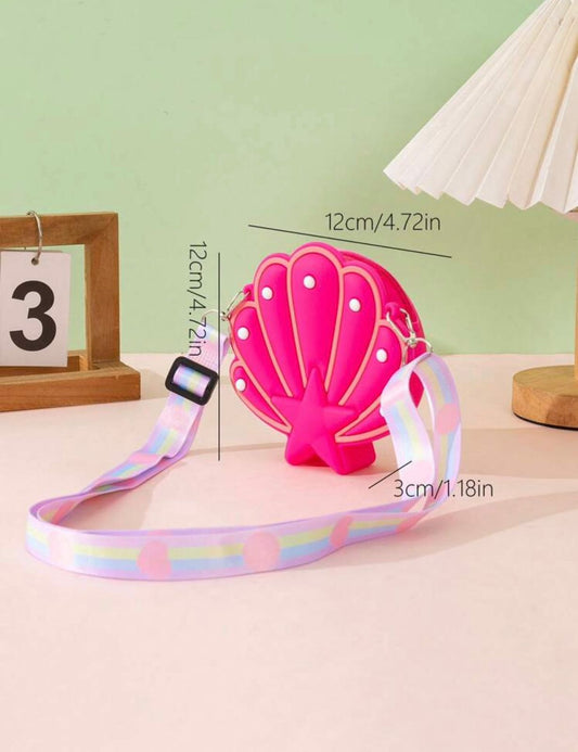 Pink seashell popup bag