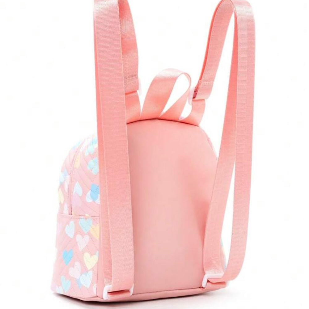 Pink heart bagpack