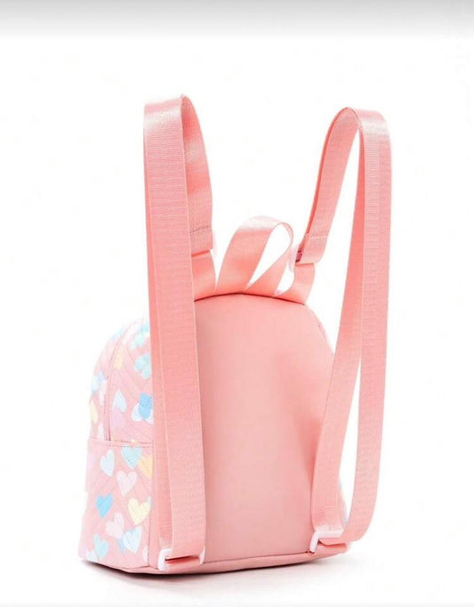 Pink heart bagpack