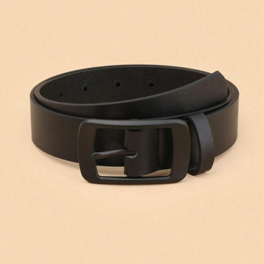 Boys Black Leather Belt