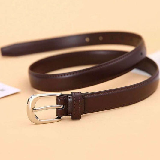 Boys Dark Brown Leather Belt