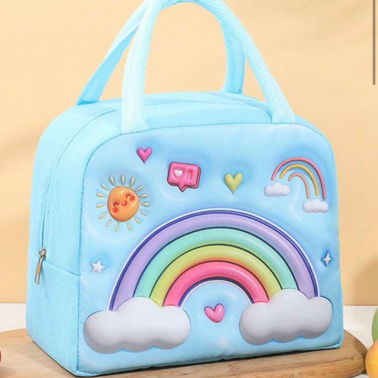 Blue Rainbow Lunch box