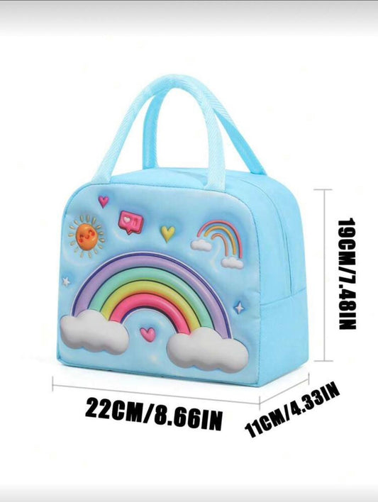 Blue Rainbow Lunch box